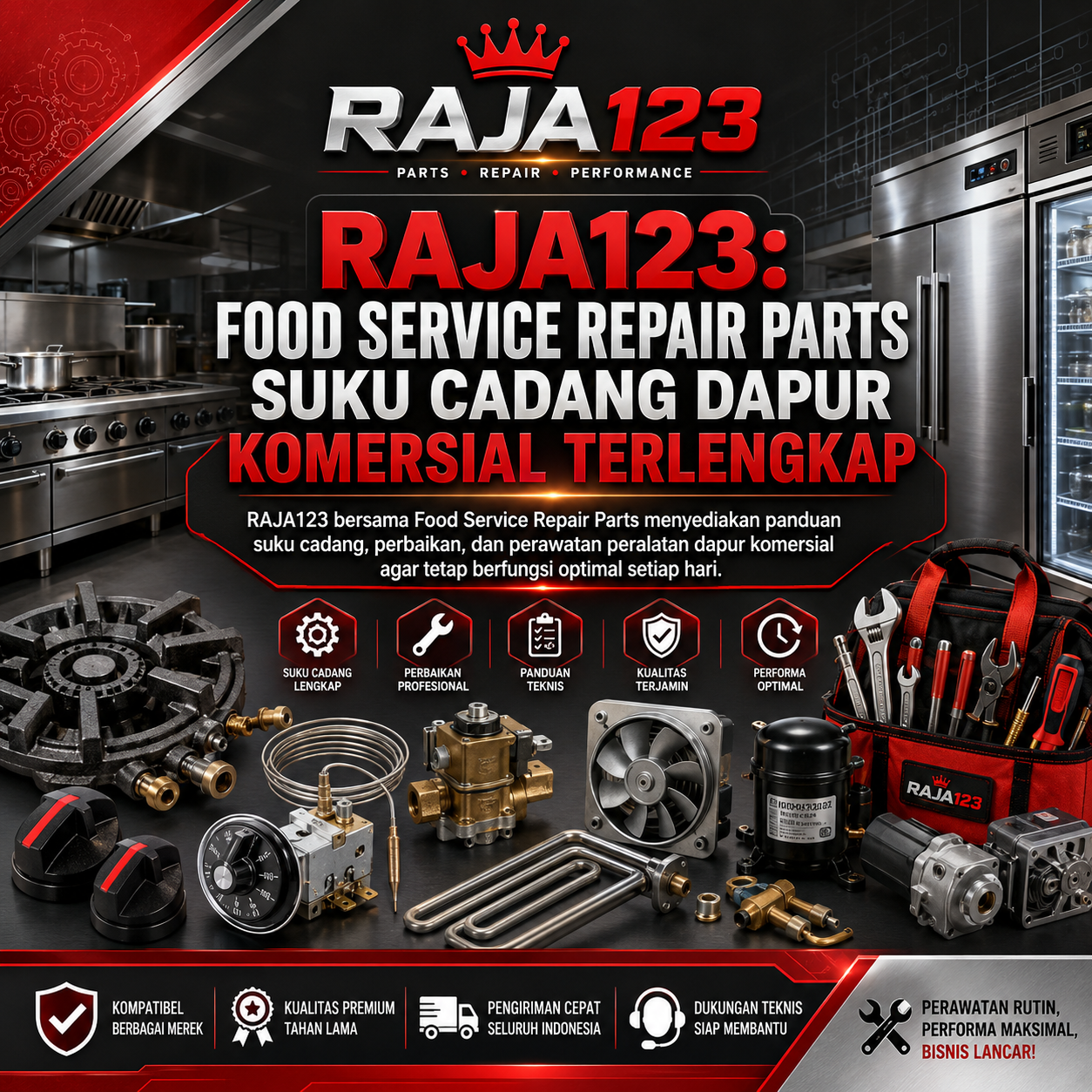 RAJA123: Food Service Repair Parts Suku Cadang Dapur Komersial Terlengkap
